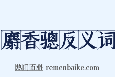 麝香骢反义词是什么意思的图片